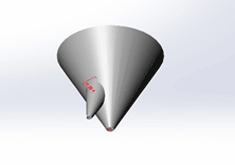 SOLIDWORKSを用いた複雑な形状の3Dモデリング、展開図